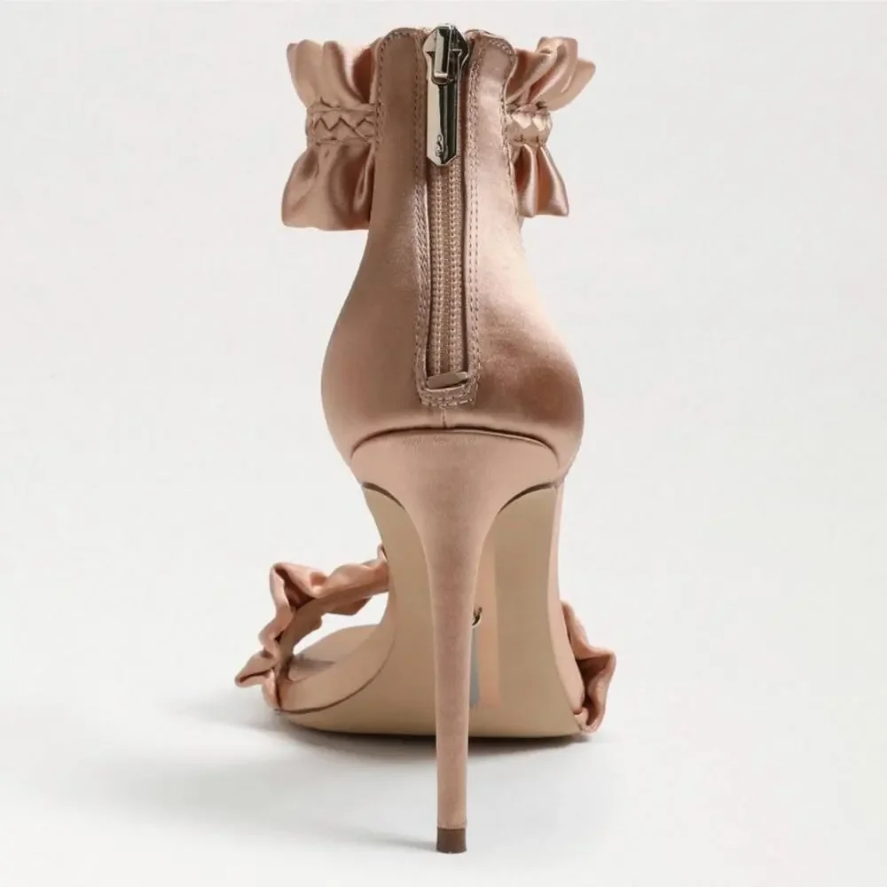 Sam Edelman Sawyer Rosa Satin Heels Size 8